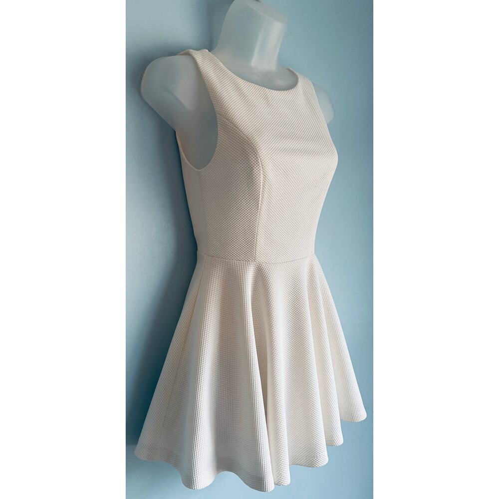 Lulus White Mini Dress Cut Out XS Chic Coquette - Picture 2 of 6